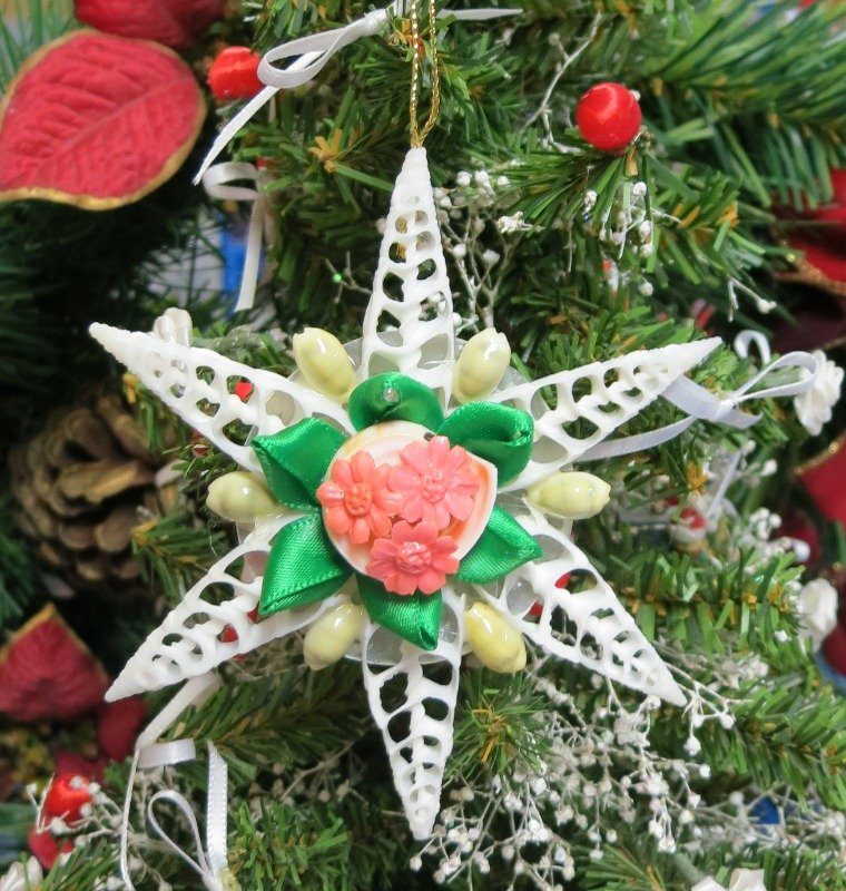 flower christmas ornaments