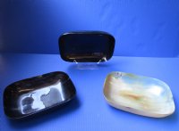 Wholesale Rectangular Polished Buffalo Horn Trays - Packed: 2 pcs @ $12.75 each