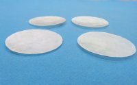 Wholesale Capiz Shells in bulk bags 3 inches Flat Round Shells Packed 100 pieces @ .24 each