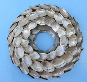 10 inches Abalone Shell Wreaths Wholesale for shell wall art or shell candle holder - Case of 16 pcs @ $7.00 each 