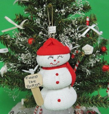 Wholesale seashell sea urchin snowman ornaments- 5 pcs @ $3.00 each;  30 pcs @ $2.65 each 