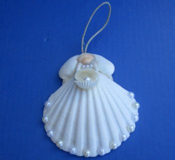 Wholesale Irish Deep Shell Angel Ornaments 4-1/4" tall - 10 pcs @ $1.80 each; 50 pcs @ $1.60 each